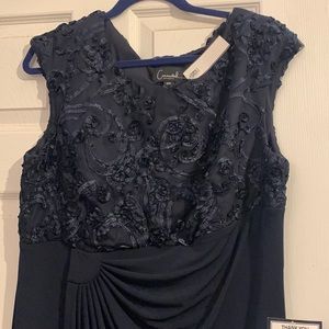 Navy blue gown size 14W